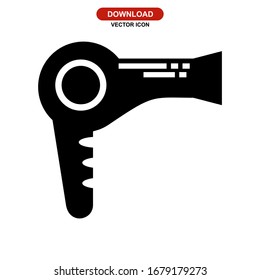 hairdryer icon or logo isolated sign symbol vector illustration - high quality black style vector icons
