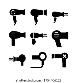 hair-dryer icon or logo isolated sign symbol vector illustration - Collection of high quality black style vector icons
