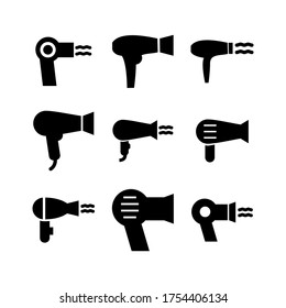 hair-dryer icon or logo isolated sign symbol vector illustration - Collection of high quality black style vector icons

