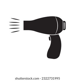 hairdryer icon logo vector design template
