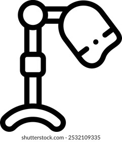 hairdryer icon. Thin Linear Style Design Isolated On White Background