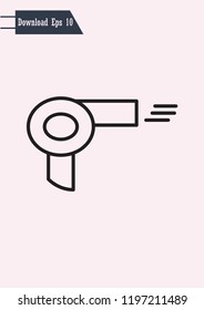 Hairdryer icon, Vector