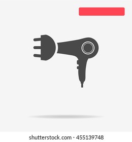 Hairdryer icon. Vector concept illustration for design.