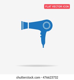 Hairdryer icon. Vector concept illustration for design.