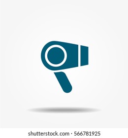 Hairdryer icon, vector signs