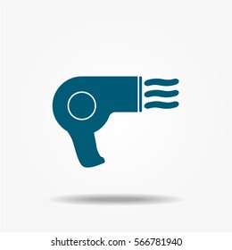 Hairdryer icon, vector signs