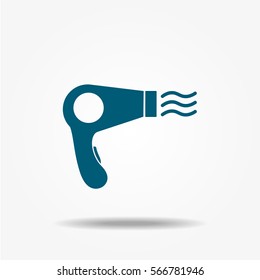 Hairdryer icon, vector signs