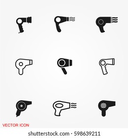 Hairdryer icons