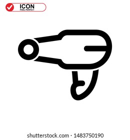 
hairdryer isolated sign symbol vector illustration - high quality black style vector icons
