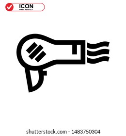 
hairdryer isolated sign symbol vector illustration - high quality black style vector icons
