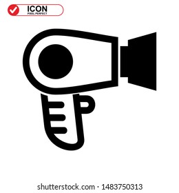 
hairdryer isolated sign symbol vector illustration - high quality black style vector icons
