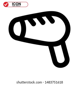 
hairdryer isolated sign symbol vector illustration - high quality black style vector icons
