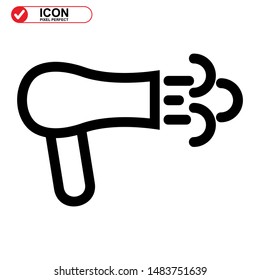 
hairdryer isolated sign symbol vector illustration - high quality black style vector icons
