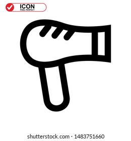 
hairdryer isolated sign symbol vector illustration - high quality black style vector icons
