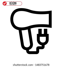 
hairdryer isolated sign symbol vector illustration - high quality black style vector icons
