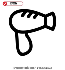 
hairdryer isolated sign symbol vector illustration - high quality black style vector icons
