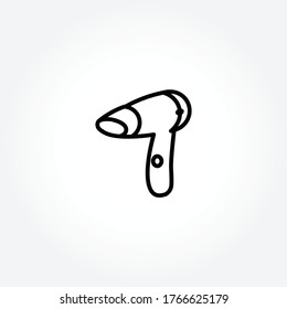 hairdryer line icon. Blow dry isolated line icon