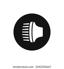 Hairdryer nozzle vector icon. Hairdresser accessory.