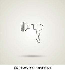 Hairdryer sign icon. Hair drying symbol. 