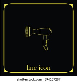 Hairdryer sign icon. Hair drying symbol. 