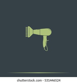 Hairdryer sign icon. Hair drying symbol. 