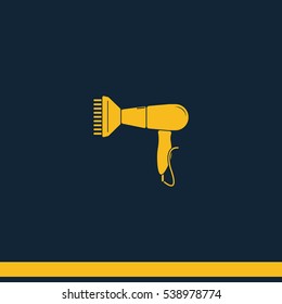 Hairdryer sign icon. Hair drying symbol. 