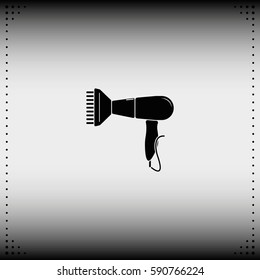 Hairdryer sign icon. Hair drying symbol. 
