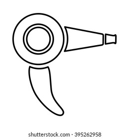 hairdryer thin line icon