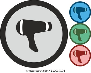 Hairdryer, vector, icon