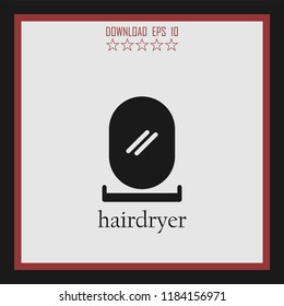 hairdryer vector icon
