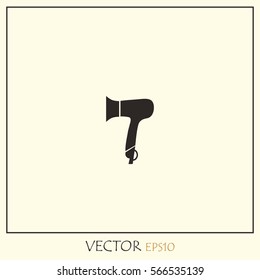 Hairdryer Vector Icon.