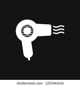 Hairdryer vector icon. Hair drying symbol, modern UI website symbol
