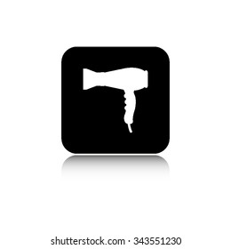 Hairdryer - vector icon  with shadow