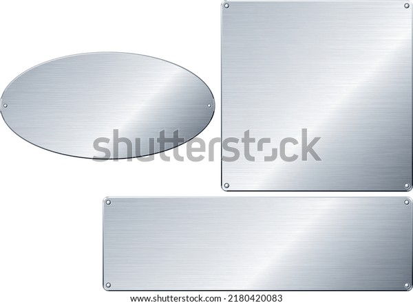 Hairline-finished metal\
plate name plate\
frame