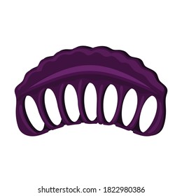 Hairpin crab vector icon.Cartoon vector icon isolated on white background hairpin crab.