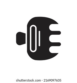 Hairpin Filled Icon Vector Illustration