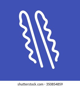 hair-pin, grip icon vector image. Can also be used for makeup and accessories. Suitable for web apps, mobile apps and print media.