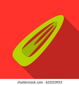 Hairpin icon in flat style isolated on white background. Make up symbol stock vector illustration.