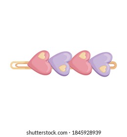 Hairpin vector icon.Cartoon vector icon isolated on white background hairpin .