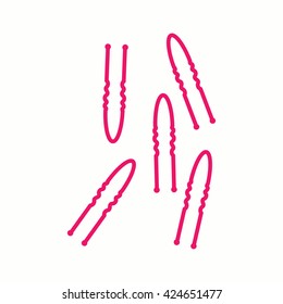 hairpins hairstyling pink icon 
