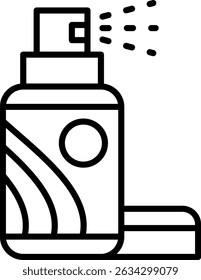 Laca de pelo Nuevo Vector de diseño de iconos creativos
