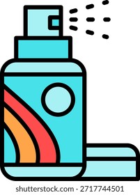 Laca de pelo Nuevo Vector de diseño de iconos creativos