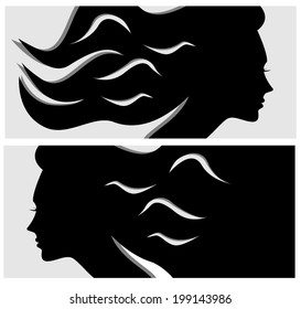 Hairstyle horizontal banners
