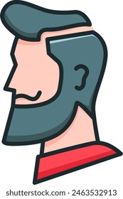Hairstyle icon. Icon about barbershop	