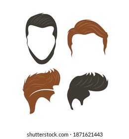Hairstyle icon design template vector isolated illustration