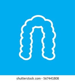 hairstyle icon illustration isolated vector sign symbol