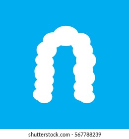 hairstyle icon. illustration isolated vector sign symbol