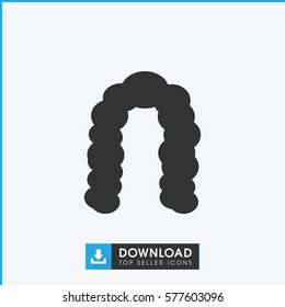 hairstyle icon illustration isolated vector sign symbol