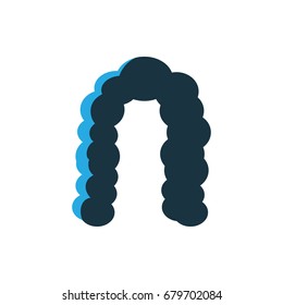 hairstyle icon illustration isolated vector sign symbol