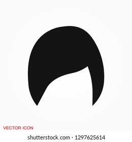 Hairstyle icon. Premium quality graphic design. logo, illustration, vector sign symbol for design